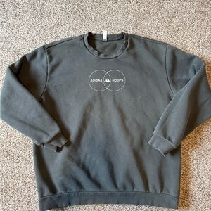 Adidas Men's Turquoise Crewneck Sweater